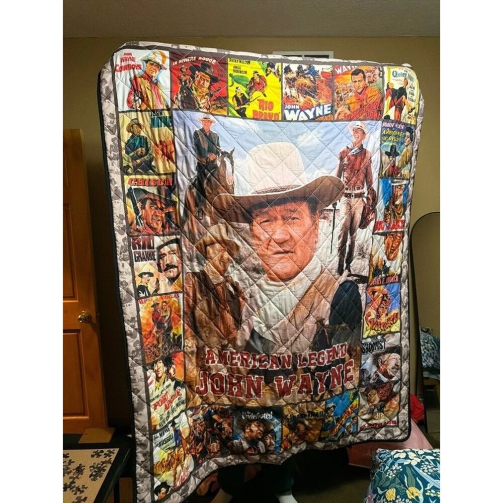 Twin size John Wayne blanket